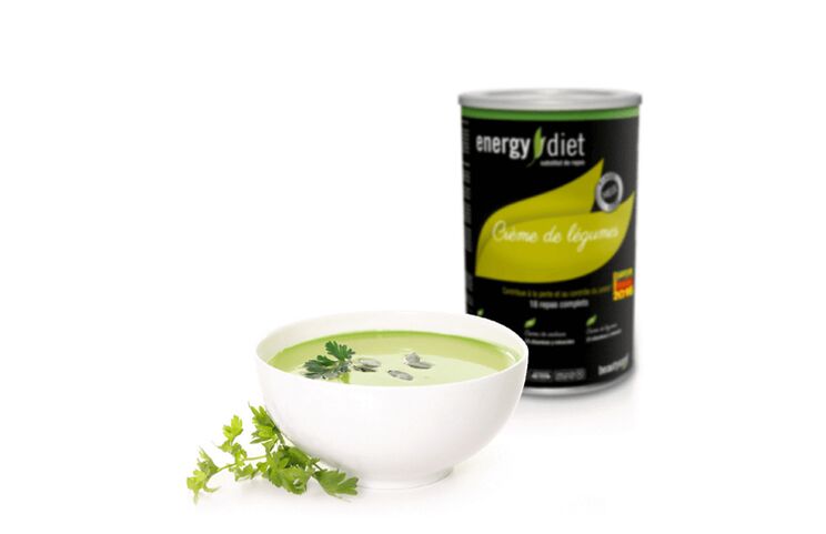 Sopa de verduras de dieta de energía