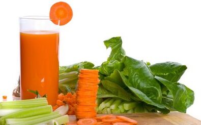 jugo de zanahoria y vegetales para la gastritis