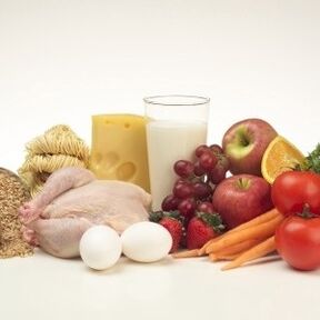 alimentos proteicos y frutas en la dieta de seis pétalos